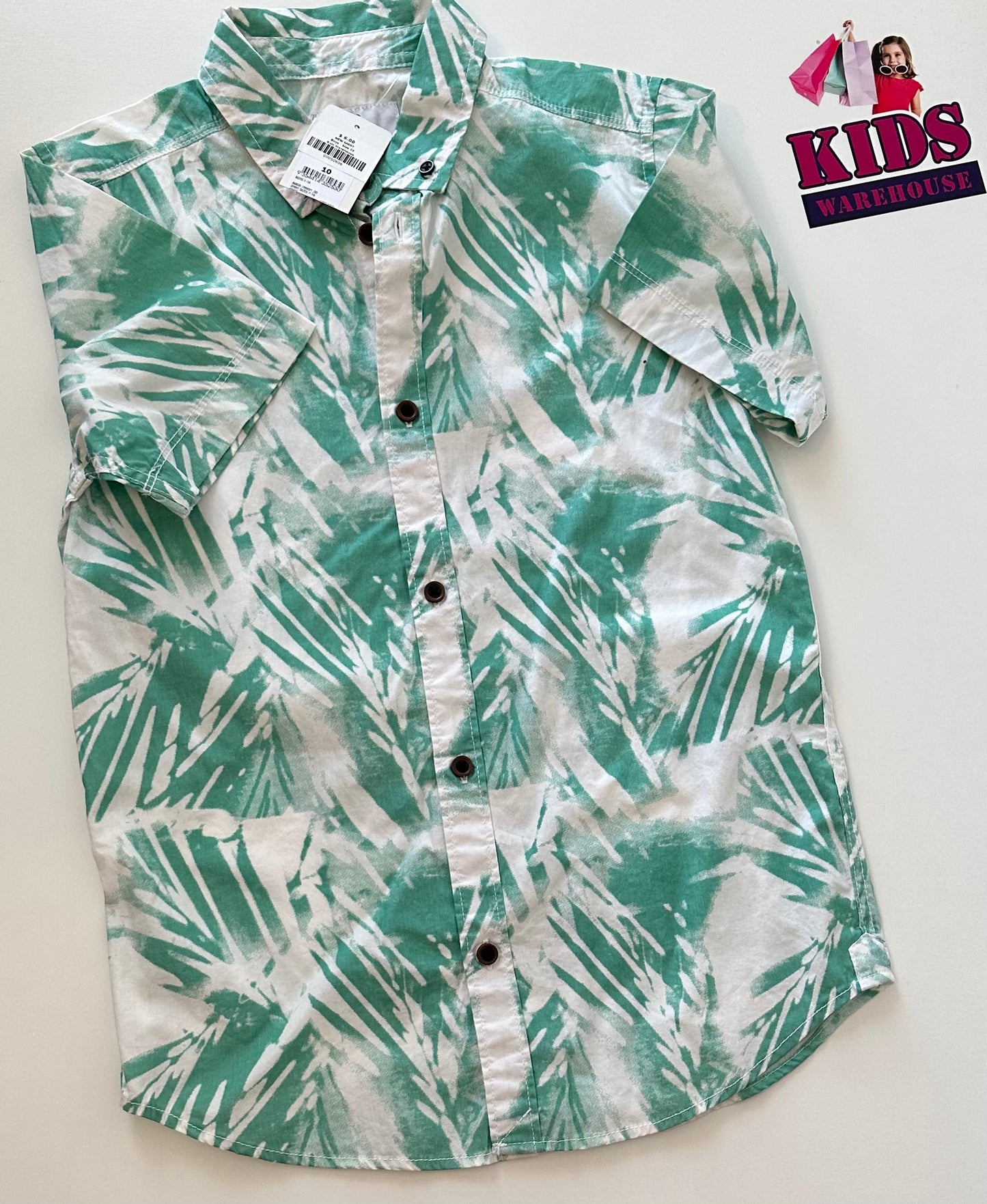 New Target Green White Shirt Size 10 – Kids Warehouse AU