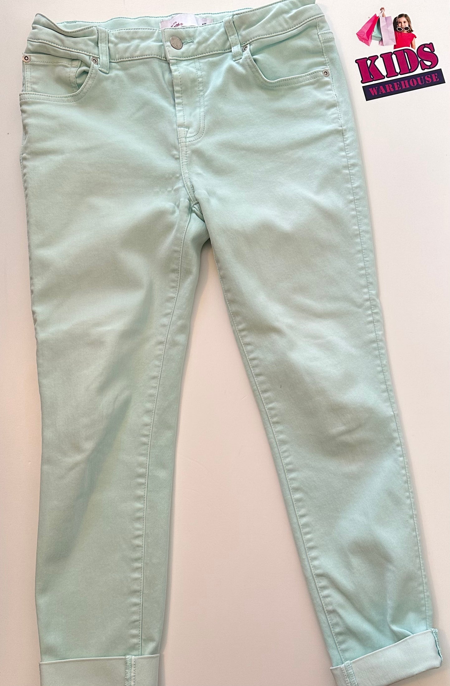 Just Jeans Green soft Stretch Denim Size 16