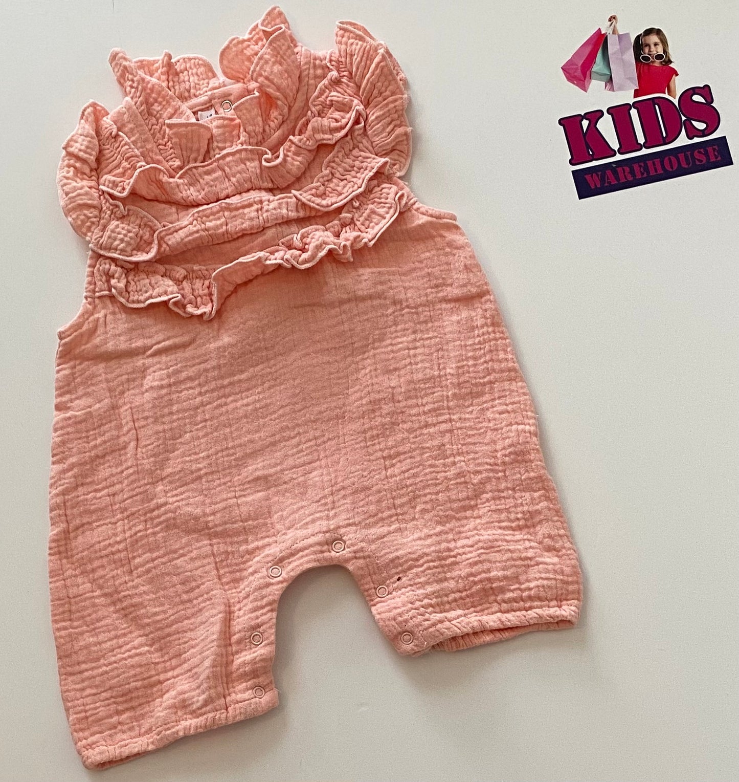 Hello Hikari Cheesecloth Overalls Size 0