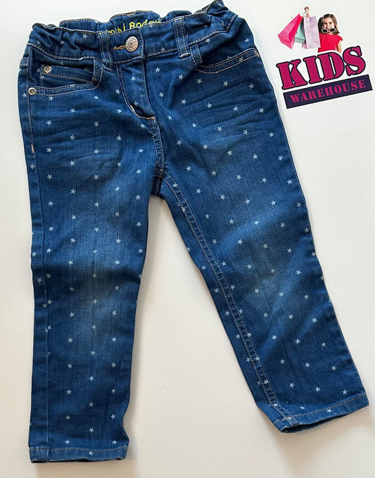 Mini Biden Star Denim Pants Size 5