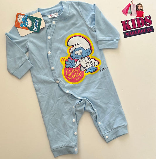 New Pat Pat The Smurfs Button Jumpsuit Size 000