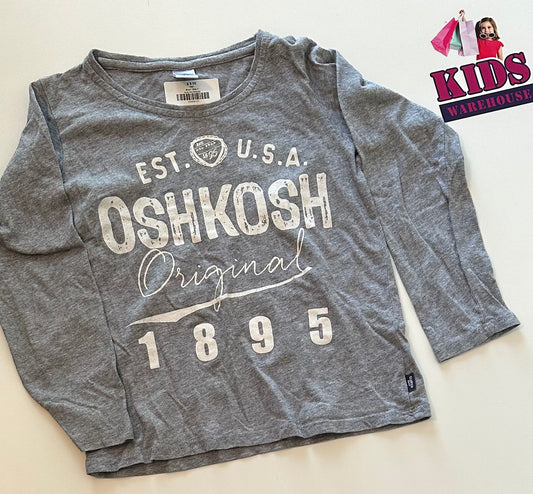 Osh Kosh Grey Long Sleeve Top Size 7