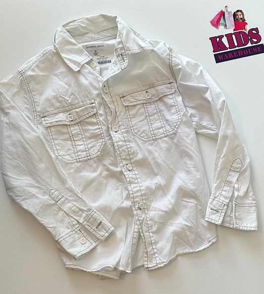 Pumpkin Patch White Shirt Size 5