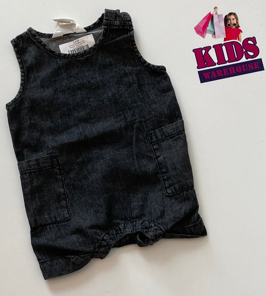 Cotton On Soft Denim Overalls Size 000