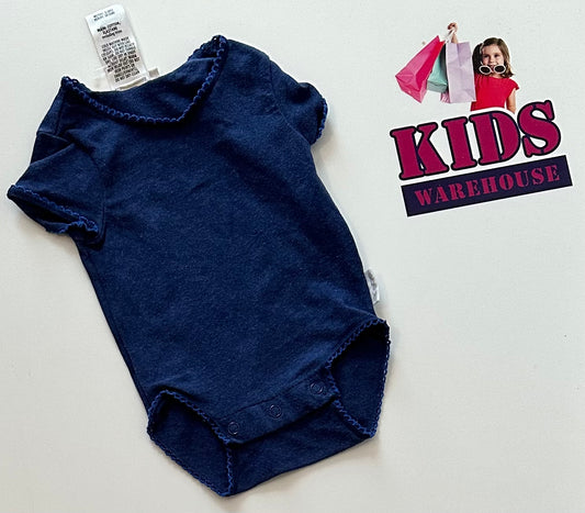 Bonds Blue with Lace Trim Bodysuit Size Premature 00000